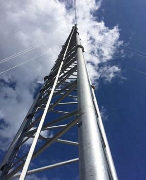 Антенна Wifi Телекоммуникации Сталь Монополе башня