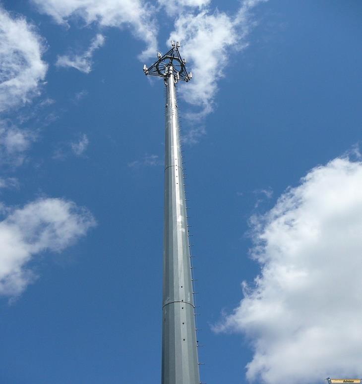 Utility Galvanized Street Light Steel Pole